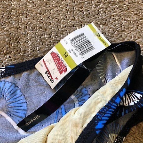 NEW NWT INC INTERNATIONAL CONCEPTS High Waisted Bikini Swimsuit Swim BOTTOM 14 - Picture 5 of 7